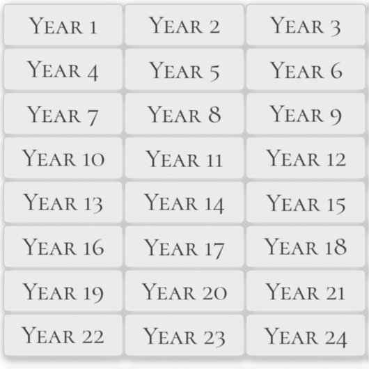 Moderne, transparente individuelle Textetiketten Aufkleber (Vorderseite)