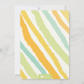 Moderne transparente Text-Paar-Babyparty laden ein Einladung (Rückseite)