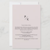 Moderne Transparenz Hochzeitsszenario für kundensp (Rückseite)