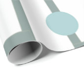 Moderne Trapezoiden und Kreise des mittleren Jahrh Geschenkpapier (Rolleneckpunkt)