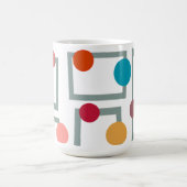 Moderne Trapezoiden und Kreise des mittleren Jahrh Kaffeetasse (Mittel)