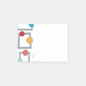 Moderne Trapezoiden und Kreise des mittleren Jahrh Post-it Klebezettel (Vorderseite)