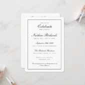 Moderne Trauerfeier Funeralprogramm Karte (Vorderseite/Rückseite Beispiel)
