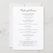 Moderne Trauerfeier Funeralprogramm Karte (Rückseite)