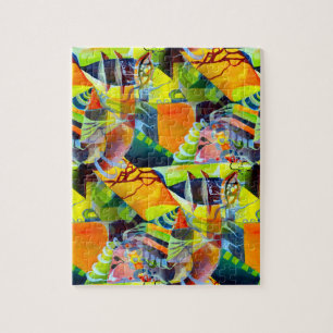 Moderne Träume im Wasserfarbenspiel Puzzle