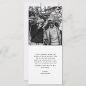 Moderne Trauzeuge Card mit Foto Einladung (Rückseite)