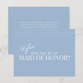 Moderne Trauzeugin Einladung (Vorne/Hinten)