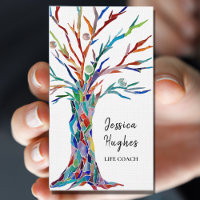 Moderne Tree Life Coach Business Card