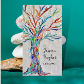 Moderne Tree Life Coach Business Card Visitenkarte