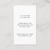 Moderne Tree Life Coach Green Business Card Visitenkarte (Rückseite)