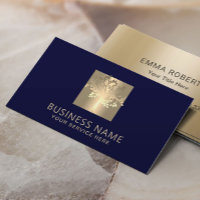 Moderne Tree-Logos Elegant Navy Blue & Gold