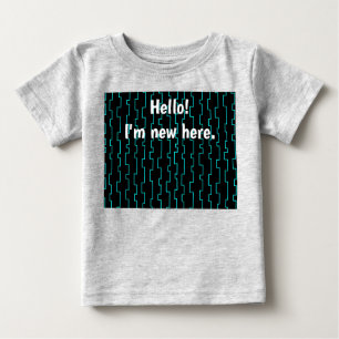 Moderne Trellis aus dem Mittelalter Baby T-shirt