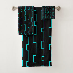 Moderne Trellis aus dem Mittelalter Badhandtuch Set