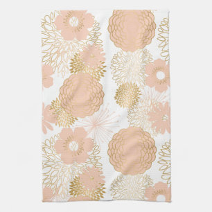 Moderne Trend erröten Blume Blüten Geschirrtuch