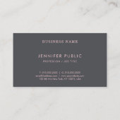 Moderne Trend-Farben für einfache Vorlagen Visitenkarte (Rückseite)