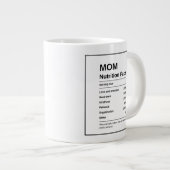 Moderne Trendfarben-Weiß-Mama - Fakten Jumbo-Tasse (Vorderseite Rechts)