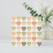 moderne Trendgraphikherzen (Stehend Vorderseite)