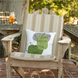 Moderne trendige Abstrakt florale Boho Chic Kissen