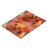 Moderne, trendige Abstrakte Herbstfarben Notizblock (Linke Seite)