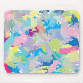 Moderne Trendige Abstrakte Kunst, Lustige Bunte Sc Mousepad