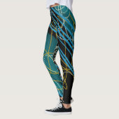 Moderne, trendige Abstrakte Leggings (Links)
