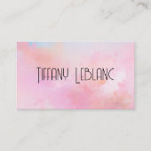 Moderne, trendige Abstrakte Wasserfarben Visitenka Visitenkarte (Vorderseite)