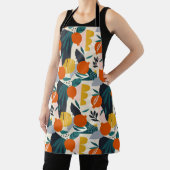 Moderne, trendige Aprikose und Blätter Schürze (InSitu)