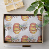 Moderne trendige Aquarellmühle und Pumpkin Seidenpapier (Geschenk)