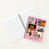 Moderne trendige BESTE FREUNDIN Bester Freund Foto Notizblock (Innenseite)