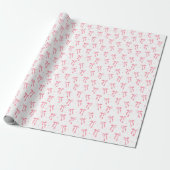 Moderne, trendige, einfache Elegante Rosa Bow Geschenkpapier (Ungerollt)