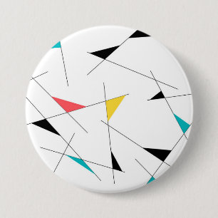 Moderne, trendige, einfache, lustige geometrische button