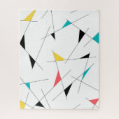 Moderne, trendige, einfache, lustige geometrische  puzzle (Vertikal)
