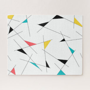 Moderne, trendige, einfache, lustige geometrische  puzzle