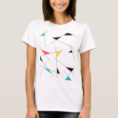 Moderne, trendige, einfache, lustige geometrische  T-Shirt (Vorderseite)