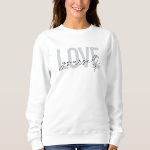 Moderne, trendige, einfache, urbane Liebe Sie selb Sweatshirt