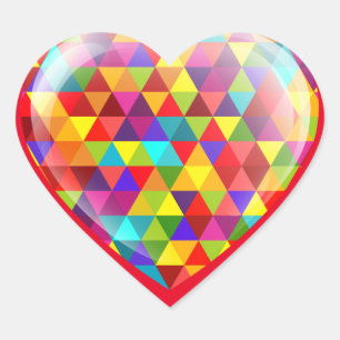 Moderne Trendige Elegante Beste Populäre Liebe Herz-Aufkleber