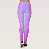 Moderne, trendige, farbenfrohe Girly Pink Gradient Leggings (Rückseite)