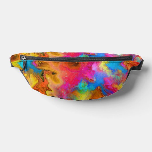 Moderne trendige, farbenfrohe Rainbow Art Bauchtasche (Ablage )