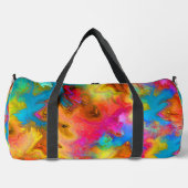 Moderne trendige, farbenfrohe Rainbow Art Duffle Bag (Vorderseite)