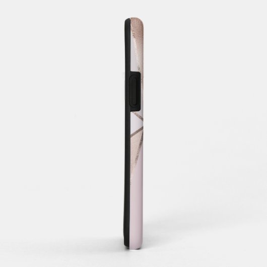 Moderne trendige feminine Triangle Blush Textur Case-Mate iPhone Hülle (Hinten/Rechts)