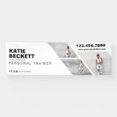 Moderne, trendige Fitness-Trainermarke für FotoCol Banner (Horizontal)