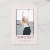 Moderne trendige Foto Business Card Visitenkarte (Vorderseite)