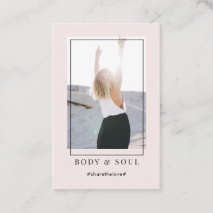 Moderne trendige Foto Business Card Visitenkarte