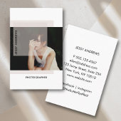 Moderne trendige Foto Business Card Visitenkarte