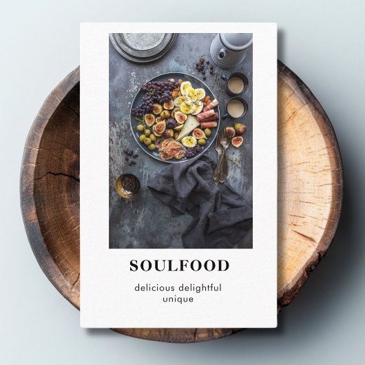 Moderne trendige Foto Business Card Visitenkarte