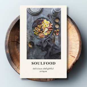 Moderne trendige Foto Business Card Visitenkarte