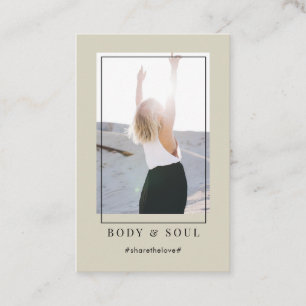 Moderne trendige Foto Business Card Visitenkarte