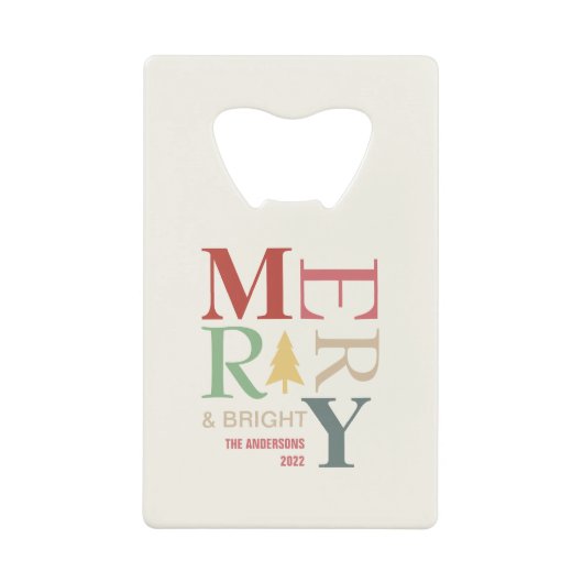 Moderne, trendige, fröhliche und helle Minimalisti Geldbeutel Flaschenöffner (Vorderseite)