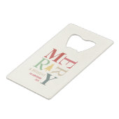 Moderne, trendige, fröhliche und helle Minimalisti Geldbeutel Flaschenöffner (Vorderseite Schrägansicht)