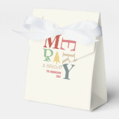 Moderne, trendige, fröhliche und helle Minimalisti Geschenkschachtel (Vorderseite)